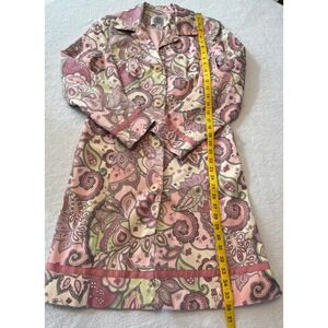 Yves Cossette Depeche Mode Paisley Print Blazer Jacket Women Size 8